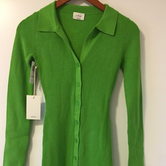 Aritzia Wilfred Cove Dress sweater dress in Cucamelon Green ( NWT ) - Picture 16 of 16